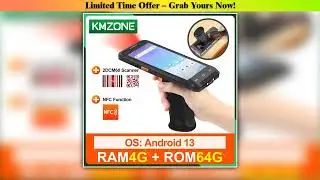Top 4G Upgraded Android 13 Handheld PDA Terminal Portable 2DCM60 Barcode Scanner Reader NFC RAM4G R