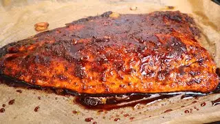 How To Make The Most Delicious Brown Sugar Jerk Salmon | Honey Glazed Salmon | Baked Salmon Recipe