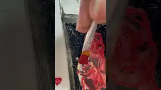 Painting Spirit Phone from Lemon Demon because they are my favorite artist. I&rsquo;ll cut the glass later