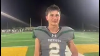 Matt Projansky Postgame Interview Stevenson vs New Trier