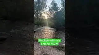 Meditate with me around FLOW #gratitudewalk #dayinthelife #healing #sacredpause #water #flow
