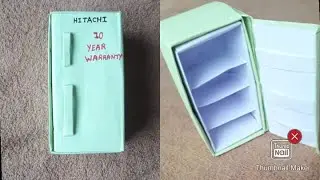 How To Make Mini Refrigerator Out Of Paper | DIY Miniature Fridge | Origami Refrigerator | #Origami
