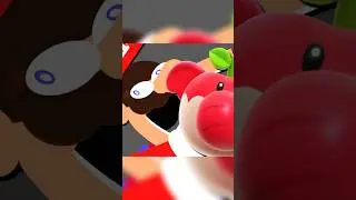 Mario eats the Elephant Fruit