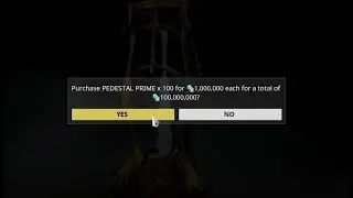 [Warframe] Pedestal Prime Insanity