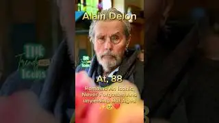Alain Delon forever etched in our hearts 🥹❤️ #alaindelon #antesedepois #beforeandafter