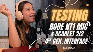 Testing Scarlet 2i2 4th Gen interface & Rode NT1 Mic Condenser for Home Recording Set Up