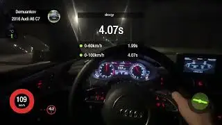 Audi A6 C7 Stage 2 Разгон 0-100. Audi A6 Acceleration. Dragy. Чип.