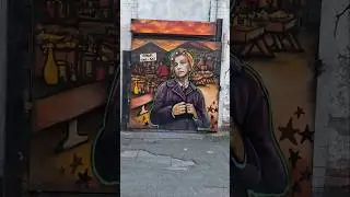 Coronation Street hilda Ogden street art Mural Manchester