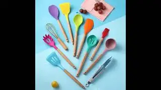 Silicone Kitchenware Cooking Set Heat Resistant Kitchen Non-Stick Cooking Utensils Baking Tools