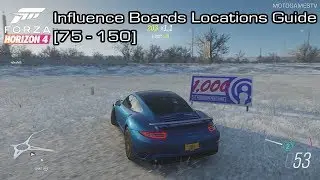 Forza Horizon 4 - Influence Boards Locations Guide [76-150]