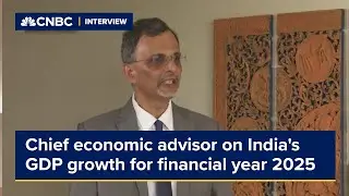 Chief economic advisor on India's GDP growth for financial year 2025