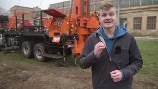 Russian drill rig URB-210 on Kamaz chassis for rotary drilling. Full review