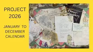 Jan to Dec Calendar Project Announcement 2026 #projectcalendar2026 #slowstitching