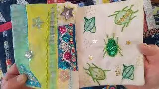 Ann Wood 2025 Stitchbook Challenge fabric book #fabricbook #stitchbook #embroidery #stitching