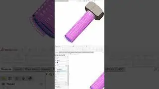 Учебное пособие по созданию резьбы в SolidWorks #SolidWorks #Автомобиль