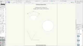 Creating Circular & Angular Dimensions in Vectorworks 2013