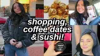 VLOGMAS 2018: how i curl my hair, what i'm buying for christmas, sushi dates in the city