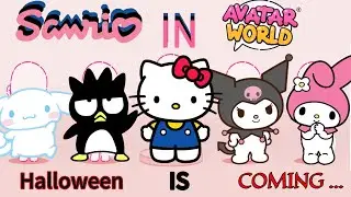 Sanrio Squad Transformation in Avatar World! Hello Kitty, Kuromi, My Melody, Cosplay Challenge 😻✨