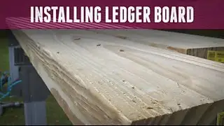 How to Install a Ledger Board for a Deck - DIY Network