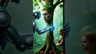 AI GENERATED ROBOT CREATING NEW HIMANS SPECIES FROM TREES