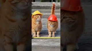 Animals as Construction Workers #viral  #animals #cute #shorts #construction