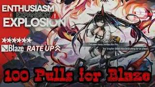 [Arknights] Blaze banner - 100 Pulls using 10 accounts