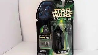 Vintage 1999 Star Wars POTF - Darth Vader Action Figure With Imperial Interrogation Droid
