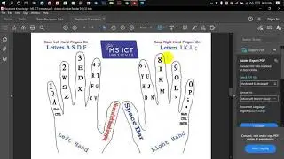 Class 05 | Proper Finger Placement on Keyboard | MS Office | Computer Fundamental | MS ICT Institute
