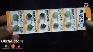 Baterai Maxell LR1130 / AG10 / LR 1130 / AG 10 Kancing bulat Baterai