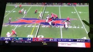 XFL Week 5: Seattle Dragons @ Houston Roughnecks (Roughnecks touchdown #1)