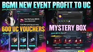 🔥BGMI 90% Offer 600 UC Voucher Free | Mystery Box Next Event Coming | Cyber Points Rewards Explained