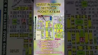 #dda #rohini #plot #uer2 #sportscomplex #metro ROHINI SECTOR 34 POCKET A3 & A4