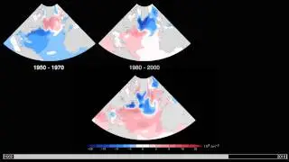 Animation of North Atlantic ocean heat content maps