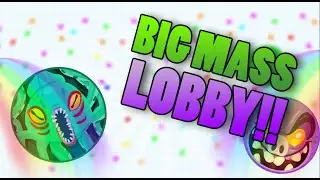 BIG MASS LOBBY! Dandy And Snipez Taking Over // Agar.io Uncut