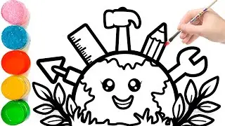 Easy World Labor Day Drawing