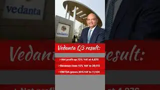 Vedanta q3 results stock market updates #news #stockmarket