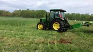 John Deere 5083E JD 625 MoCo Mower Conditioner 2013 NC Hay Day