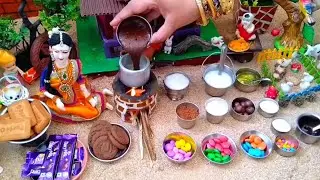 Miniature cooking chocolate cake| Tiny cake|Mini kitchen cake| Mini food cake |Classic mini food 