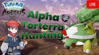 Teenage Mutant Shiny Turtle: Alpha Torterra Hunting: Pokemon Legends Arceus Shiny Hunting LIVE
