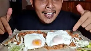 MUKBANG 2 BUNGKUS NASI GORENG + TELUR