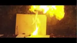 Flash Cotton Explosion with Fire