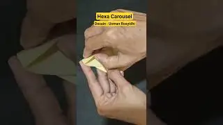 Star Hexa Carousel, Desain : Usman Rosyidhi #easyorigami #shortvideo #origami #star