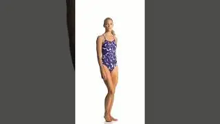 Arena Women&rsquo;s Shattered Glass Challenge MaxLife Thin Strap Open Back One Piece... | SwimOutlet.com