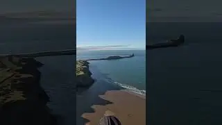 Paragliding at Rhossili Beach, Wales