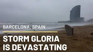 Devastating Storm hits Spain big time!!! | Worst storm ever |  #StormGloria #Hurricane