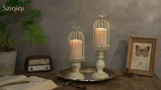 PRODUCT SHOWCASE丨Our Vintage Bird Cage Candle Lanterns for Home Decor丨Wedding centerpieces #Sziqiqi