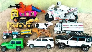 toy spider-man | tiger lion cow bear rhino | truck jcb tractor toy Khilona | doremon helicopter toy