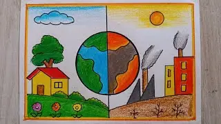 Save earth 🌎 drawing simple and easy//save nature drawing 