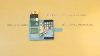 4.7-inch iPhone 6 Folio Wallet Case Card Slots Money Pocket - Navor Navor Cases