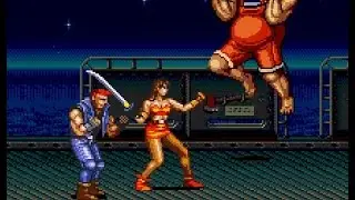 Streets Of Rage 2   Blaze   LV 5   Mr Bear  Super easy way with sword   NORMAL   GAMEPLAY